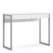 Product title ameriwood home parsons computer desk with drawer, white average rating: Skandi Co Function Plus Desk 2 Drawers White High Gloss Home Office From Urban Trading U K Limited Uk
