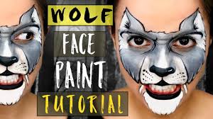 wolf face paint tutorial you