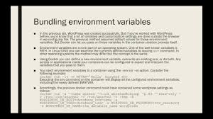 bundling environment variables