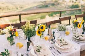 Get all the details on this beautiful basic table setting. Tuscan Yellow Wedding Flowers Francisflowers It