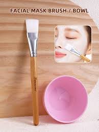 face mask brush with mixing bowl set