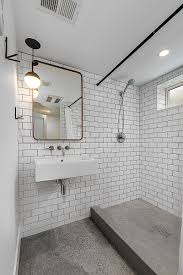 75 concrete floor bathroom ideas you ll