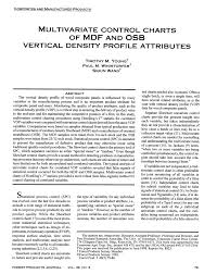 Pdf Multivariate Control Charts Of Mdf And Osb Vertical