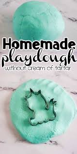 homemade playdough without cream of tartar
