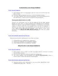 Ideas Collection Personal Covering Letter For Singapore Tourist Visa For  Format