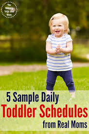 5 sample daily toddler schedules from