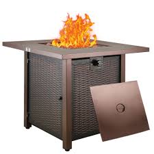 outdoor fire pit table btmway 28in