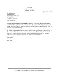 Sample Letter Of Termination Of Service Agreement Scrumps