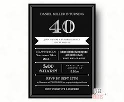 40th Surprise Birthday Invitation For Men Printable Adult