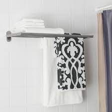 Yeah, it's just towels but i love towels! Brogrund Wall Shelf With Towel Rail Stainless Steel 26 3 8x10 5 8 Ikea