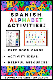 spanish alphabet activities secondary