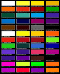 Beadbag Colour Charts Fluorescent Colors Tertiary Color