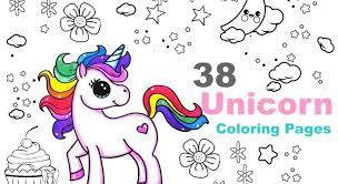 48 Adorable Unicorn Coloring Pages For Girls And Adults