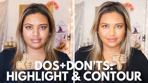 highlight and contour a round face