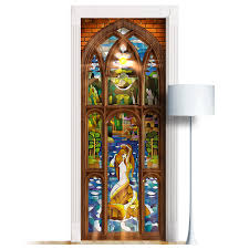 Mermaid Stained Glass Window Mural