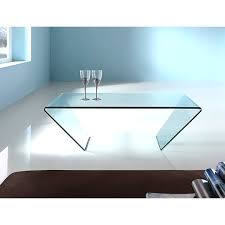 Angled Glass Coffee Table Modern