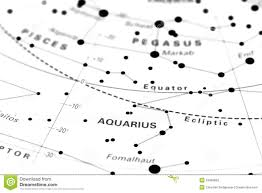 Aquarius On Star Map Stock Image Image Of Space Astrology