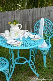 Spray Paint Metal Outdoor Furniture