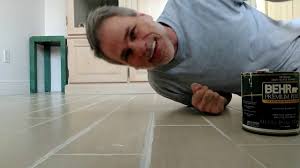 painting grout lines with exterior semi