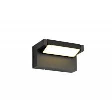 lok outdoor wall light led in graphite