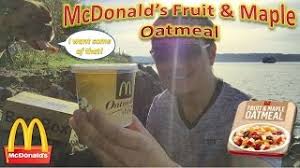 mcdonald s fruit maple oatmeal all