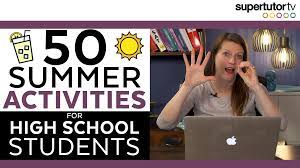 50 activities for high students