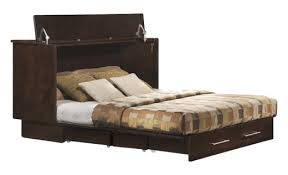 creden zzz cabinet bed in coffee finish
