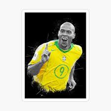 The ronaldo was in brazil squad at the age of 17. Wallpaper Ronaldo Brazil Illustration Poster By Darwinvetara Redbubble