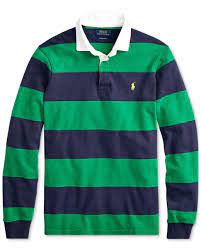 iconic striped rugby polo shirt