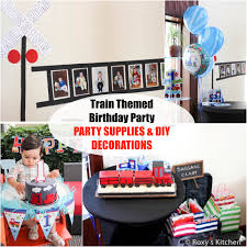 train themed birthday party party