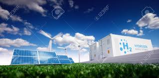 Ecology Energy Solution Power To Gas Concept Hydrogen Energy
