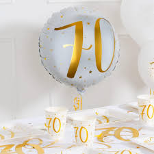 Turning 70 is a major and, for some people, an emotionally tricky milestone to reach. 70th Birthday Foil Balloon 70th Birthday Ideas Party Balloons Party Pieces