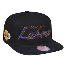 Los angeles lakers squad twist 9fifty snapback. Men S Mitchell Ness Black Los Angeles Lakers Heritage Script Adjustable Snapback Hat
