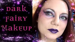purple gothic fairy face paint