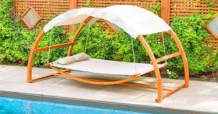 This Hanging Poolside Leisure Bed Lets