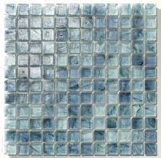 Clear Glass Mosaic Tile Stained Deep