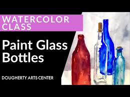 Paint Glass Bottles With Watercolor