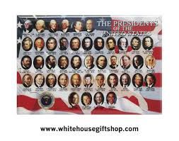 Presidents , organized by date of birth; All Presidents Of The United States Magnet