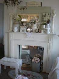 Shabby Chic Fireplace Cottage Decor