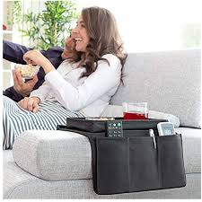 Portable for table, sofa, couch arm or arm chair. 2pcs Armchair Caddy Couch Arm Pocket Sofa Arm Rest Organizer Waterproof Remote Holder Arm Chair Organizer Couch Caddy With Cup Holder Tray For Tablet Magazine Phone Walmart Com Walmart Com