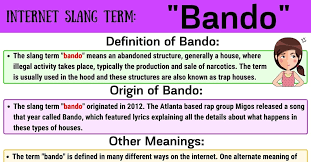 bando meaning how do you define the