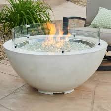 Glass Fire Pit Gas Firepit Outdoor