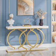 faux marble entryway sofa table
