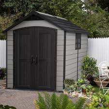 Grey Outdoor Apex Garden Storage Shed