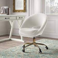 Looking for a cute desk chair for college? Off White Desk Chair Wayfair