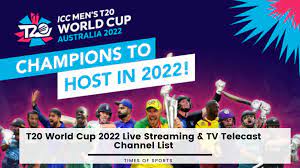 t20 world cup 2022 live streaming tv