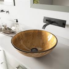 Vigo Glass Vessel Bathroom Sink With