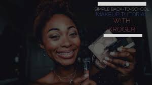 simple back to makeup with kroger
