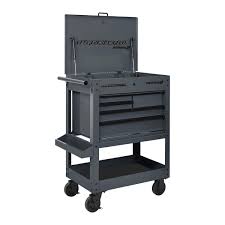 30 in 5 drawer mechanics cart slate gray
