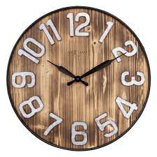 Black And Wood Aberdeen Wall Clock